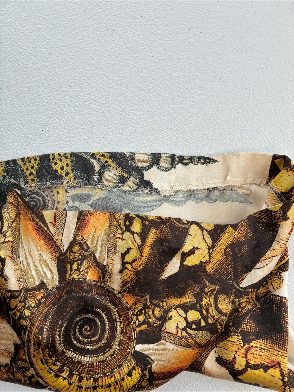 Roberto Cavalli SS 2005 Silk Seashell Pants Gold Sparkle Jeweled Snake RARE XL - Picture 16 of 16